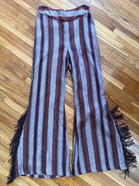 Silverado Apparel - Nicole Fringe Sandia Striped Pants - XL - Made in the USA